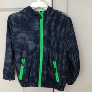 Boys Oshkosh 3T Lined hooded windbreaker